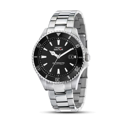 Sector 230 – Orologio Uomo Automatico Acciaio Datario Nero  (R3223161006)