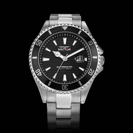 Sector 230 – Orologio Uomo Automatico Acciaio Datario Nero  (R3223161006)