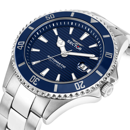 Sector 230 – Orologio Uomo Automatico Acciaio Datario Blu (R3223161007)