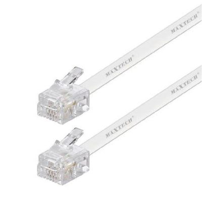 Cavo Prolunga Telefonica Rj11 5mt Collegamento Telefonico Maxtech Modem Rj11-5.0m