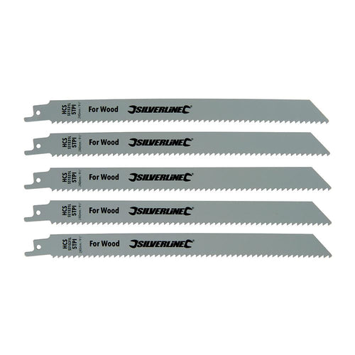 Lame in acciaio silverline per sega a gattuccio per tagliare legno alberi pallet 5pz