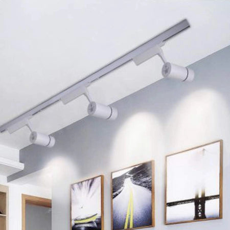 Faretto Da Binario Led Cob 30 W Bianco Faro Soffitto Proiettore Luce F-30w-07ac