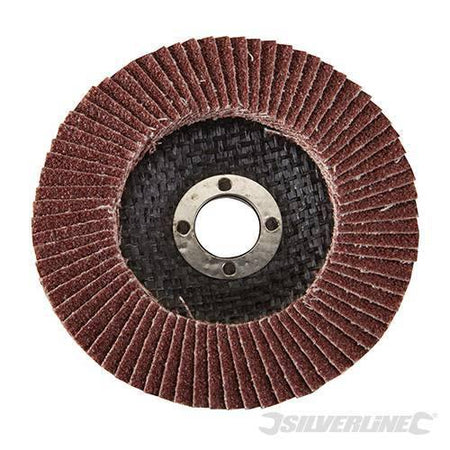 Disco a lamella in ossido di alluminio per l'utilizzo con smerigliatrici angolari portatili silverline Silverline