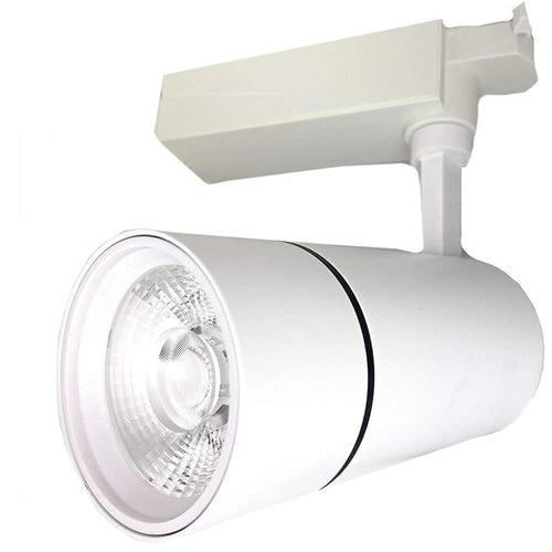 Faretto Da Binario Led Cob 30 W Bianco Faro Soffitto Proiettore Luce F-30w-07ac