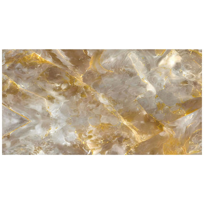 Pannello Adesivo Effetto Marmo Perlato Dorato 120x300cm Pareti Paraschizzi Stanza