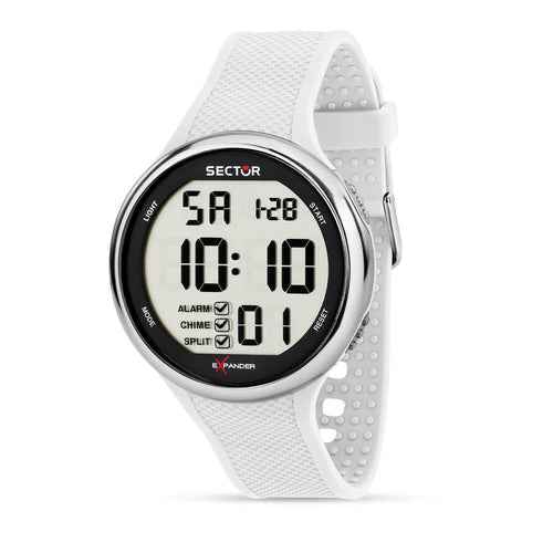 Sector EX-17 – Orologio Uomo Digitale Gomma Bianco (R3251277005)