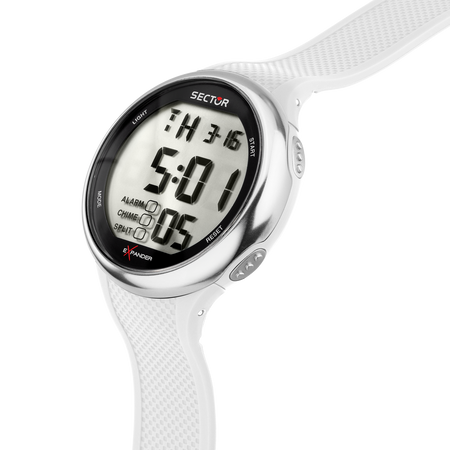 Sector EX-17 – Orologio Uomo Digitale Gomma Bianco (R3251277005)