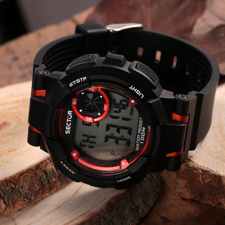 Sector EX-36 – Orologio Uomo Digitale Nero Plastica  (R3251283001)