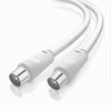 Cavo Da 1.5 Metri Tv Maschio / Maschio Coassiale Prolunga Antenna Cav-tv1.5m