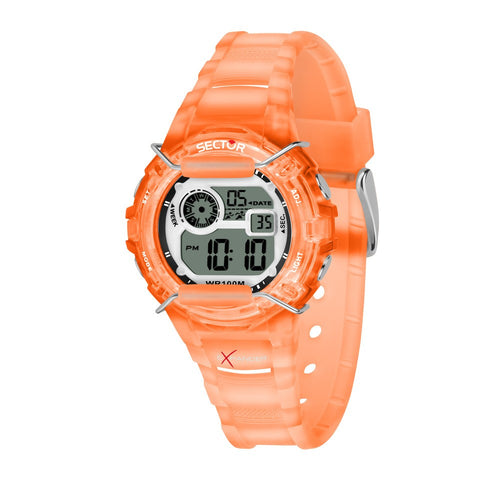 Sector EX-05 – Orologio Uomo Digitale Arancione Trasparente (R3251526002)