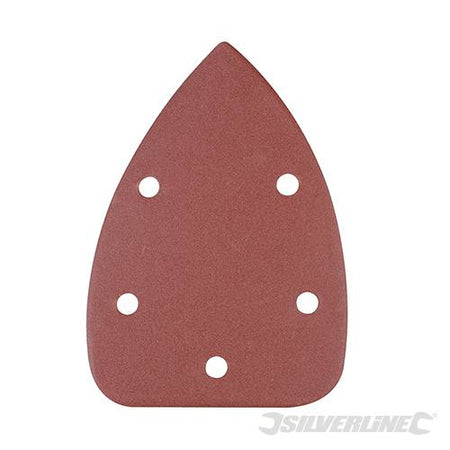 Fogli per levigatura a delta con fissaggio strappo in ossido di alluminio 140mm Silverline