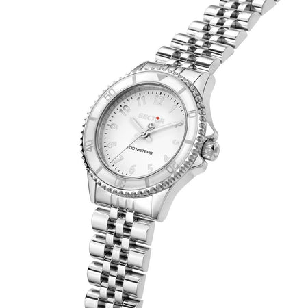 Sector 230 Donna Acciaio Silver con Quadrante Bianco (R3253161534)