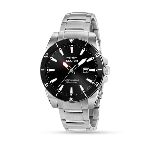 Sector 450 Uomo Acciaio Datario Acciaio Nero (R3253276011)