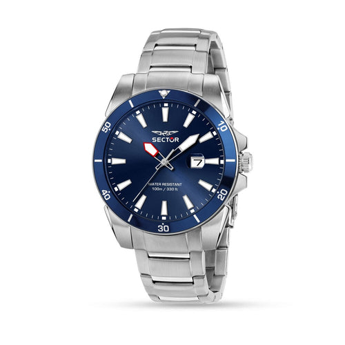 Sector 450 – Orologio Uomo Acciaio Datario Blu (R3253276012)