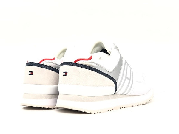 TOMMY HILFIGER Sneaker donna CASUAL CITY RUNNER bianco/argento