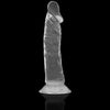 Dildo a Ventosa Realistico Trasparente in Jelly XRay Clear 19cm