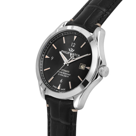 Philip Watch Blaze – Orologio Uomo Automatico Nero Pelle (R8221165004)