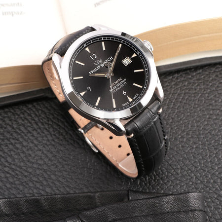 Philip Watch Blaze – Orologio Uomo Automatico Nero Pelle (R8221165004)