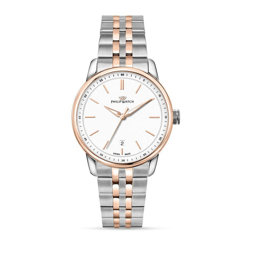 Philip Watch Anniversary – Orologio Uomo Acciaio Bicolor Rosa (R8253150041)