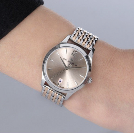 Philip Watch Grace – Orologio Donna Bicolor Datario (R8253208512)