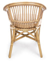 Poltrona Barina con cuscini comodi,  impilabile, struttura in rattan per esterno da 80 cm