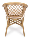 Poltrona Athina in rattan con cuscino sfoderabile per arredamento
