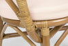 Poltrona Athina in rattan con cuscino sfoderabile per arredamento