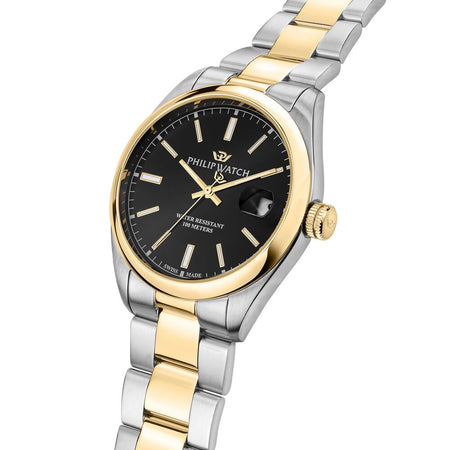 Philip Watch Caribe – Orologio Uomo Acciaio Nero Oro (R8253597093)