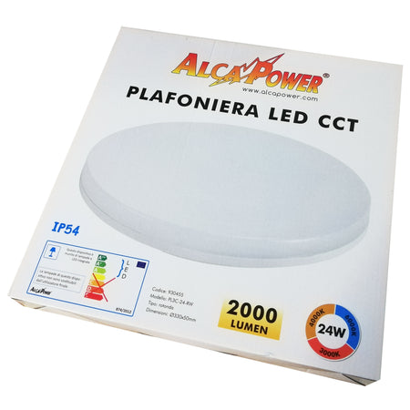 Alca Power plafoniera led tonda 24W 2000lm IP54 - per esterni ed interni