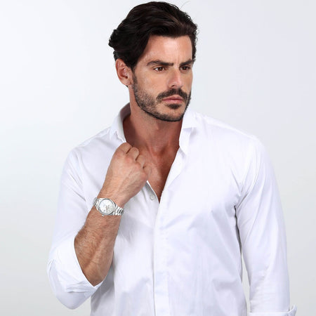 Philip Watch Caribe – Orologio Uomo Acciaio Silver Bianco (R8253597096)