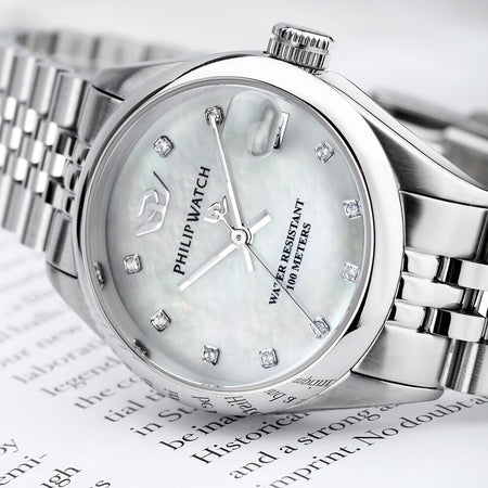 Philip Watch Caribe – Orologio Donna Acciaio con Diamanti (R8253597619)