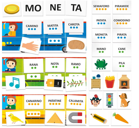 Headu - Sillabando Tre Giochi Per Imparare A Leggere E Scrivere Con La Divisione In Sillabe (3/6 Anni)