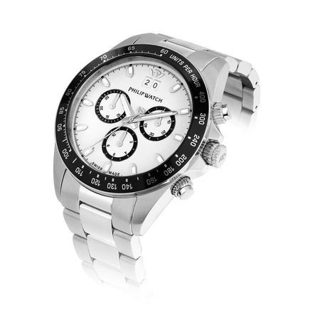 Philip Watch Caribe – Orologio Uomo Silver Chrono Sport (R8273607009)