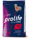 Prolife Grain Free mangime secco Cani Adulti Medium&Large manzo e patate