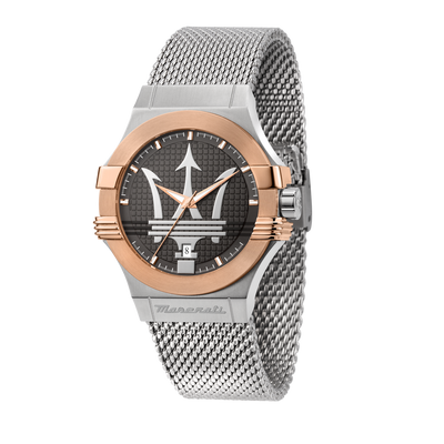 Maserati Potenza – Orologio Uomo Silver & Rose Gold (R8853108007)