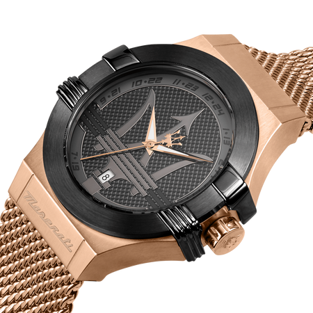 Maserati Potenza – Orologio Uomo Oro Rosa e Nero (R8853108009)