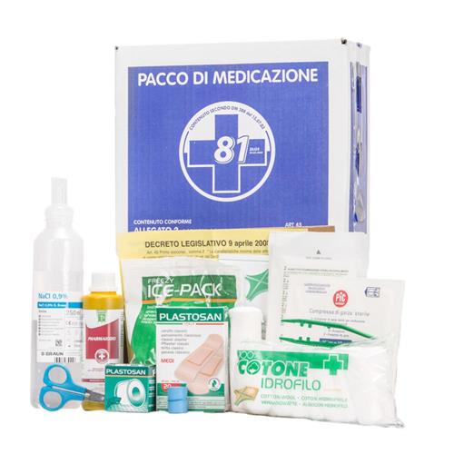 Kit di reintegro per cassetta medica di primo soccorso Allegato 2 per aziende con 2 dipendenti