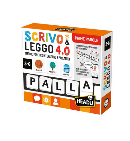 Headu - Scrivo & Leggo 4.0 Prime PArole - Il primo gioco educativo animato e parlante! (3/6 Anni)