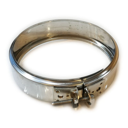 Fascetta di bloccaggio coprigiunto inox per tubo doppia parete - 1pz