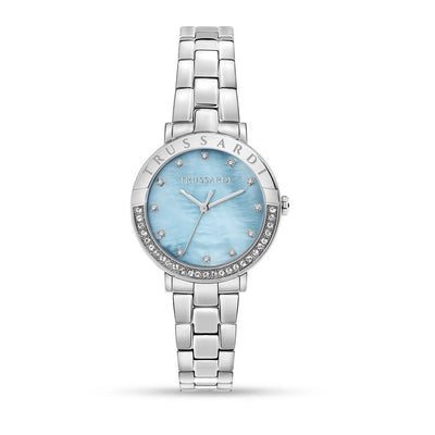 Trussardi T-Vision – Orologio Donna Acciaio Quadrante Azzurro (R2453125501)