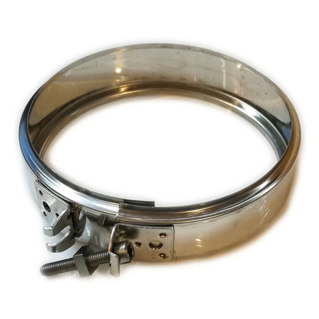 Fascetta di bloccaggio coprigiunto inox per tubo doppia parete - 1pz