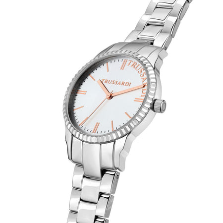 Trussardi T-Bent – Orologio Donna Acciaio Silver Minimal (R2453144506)