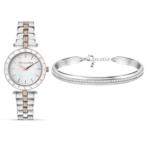 Trussardi T-Shiny – Orologio Donna Silver Rose Cristalli (R2453145507)