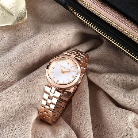 Trussardi T-Shiny – Orologio Donna Oro Rosa Minimal Chic (R2453145512)