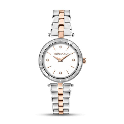 Trussardi T-Shiny – Orologio Donna Bicolor Silver e Oro Rosa (R2453145516)