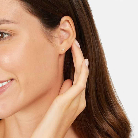 Stroili Orecchini a lobo Bon Ton oro giallo e Cubic zirconia