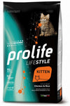 Prolife Lifestyle mangime secco Gattini Kitten pollo e riso