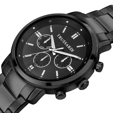 Trussardi T-Couple – Orologio Uomo Nero Acciaio Crono (R2453147011)