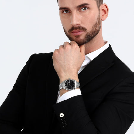Trussardi Metropolitan – Orologio Uomo Acciaio Nero con Giorno (R2453159006)