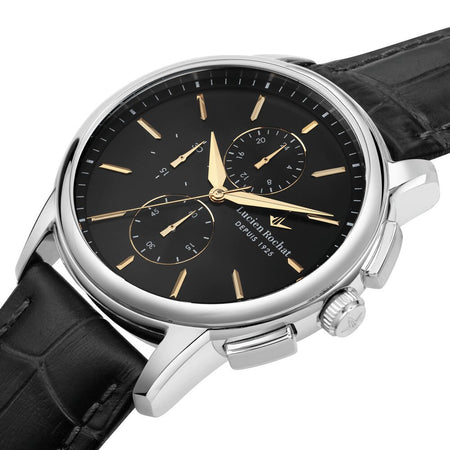 Lucien Rochat Iconic – Orologio Uomo Pelle Nero Silver (R0471616002)